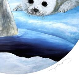 Wyland "Harp Seals" Limited Edition Lithograph On Paper