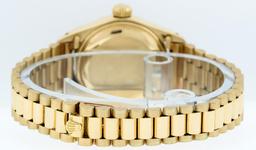 Rolex Ladies 18K Yellow Gold Champagne Index President Wristwatch