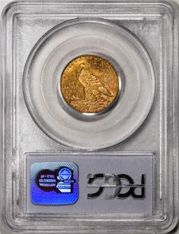 1913 $5 Indian Head Half Eagle Gold Coin PCGS MS63