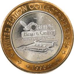 .999 Silver Oneida Bingo Green Bay, Wisconsin $10 Limited Edition Gaming Token