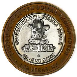 .999 Silver Sam Boyd's California Hotel $10 Casino Limited Edition Gaming Token