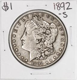 1892-S $1 Morgan Silver Dollar Coin