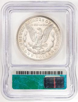 1921 $1 Morgan Silver Dollar Coin ICG AU55