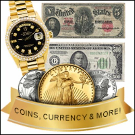 Luxury Watches, Numismatics, Gold, & More!
