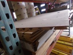 (7) Sheets 4X8 Blond Wood Slot Wall (2nd Tier of Pallet Rack) (Bay 3)