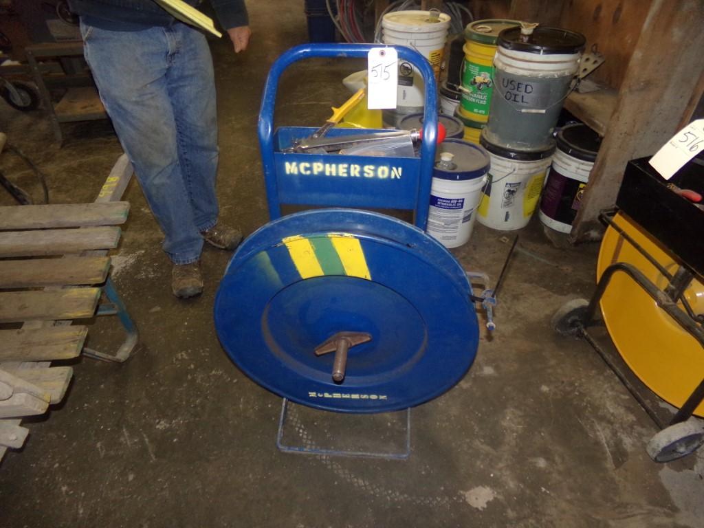 Banding Cart With Tools, Some Clips and 5/8 Steel Band (Blue Cart) (Bay 2)