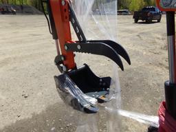 New AGT Industrial LH12R Mini Excavator with 16'' Bucket and Canopy, Statio