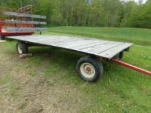 Flat Top Bale Wagon, 9' x 18', w/Rear Taligate Rack, m/n 890W, E-Z Trail 89