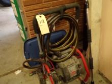 Husky 1600 PSI Pressure Washer, Electric, Has Wand & Hose w/Scrubber Brush