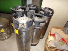 (5) Stainless Soda Containers (Approx 5 Gallons) (Cellar Wood Shop)