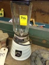 Vintage Osterizer Deluxe Blender With Original Glass Container, 110 Volts,