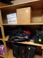 Contents of 3rd Section of Wooden Shelves-Suitcases, Duffle Bags, Backpacks