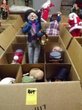(3) Boxes of The Byers Choice Dolls ''The Carolers'', 31 Dolls Total, All X