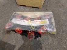 Pallet of New 5/16'' 7 ' Grade 80 Chain Slings, (8) Pcs., Sold as a Lot
