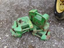 (6) John Deere Suitcase Weights