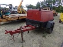 Ingersoll Rand, Tow-Behind, Air Compresor, P185WIR, s/n UBK295, 4 Cyl. Dl.