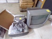 Toshiba VCR/TV and (2) Portable Radios