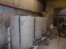 (4) Large Poly Filtrarion Tanks, (3) are 300 Gal., (1) is a Little Bigger (