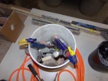 Bucket Of Brusshes, Putty Scrapers And Misc (Production Shop)