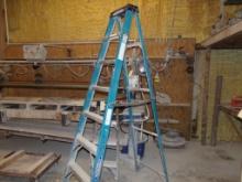 Werner Blue Fiberglass 8' Step Ladder (Production Shop)