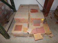 (14) Boxes Of Assorted Brick Red, 6x6 Ceramic Tile, SOLD AS A LOT (Warehous