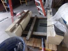 (2) Special Shaped, Concrete Blocks w/Wooden Framing (Warehouse Back Room)