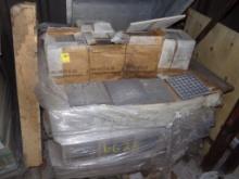 Pallet Of 8x8 Dark Gray Diamond Plate Testure, No Footage Marked, SOLD AS A