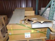 Pallet of (21) Boxes 12'' X 24'' Grey Ceramic Tile, 16SF Per Box, 336SF Tot