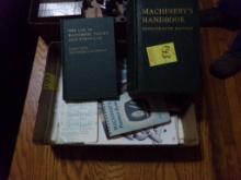 Box of Machinists References With 1964 Machinery's Handbook (Master Bedroom