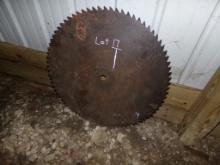 32'' Buzz Saw Blade, Remains of Saw are in the Woods, Buyer to Remove if Wa