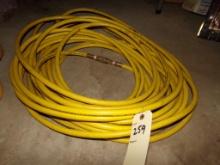 Yellow Air Hoses, About 100' Total (Cellar)