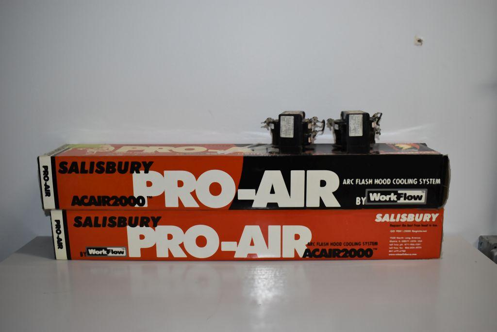 (2) SALISBURY PRO-AIR ARC FLASH HOOD COOLING SYSTEMS