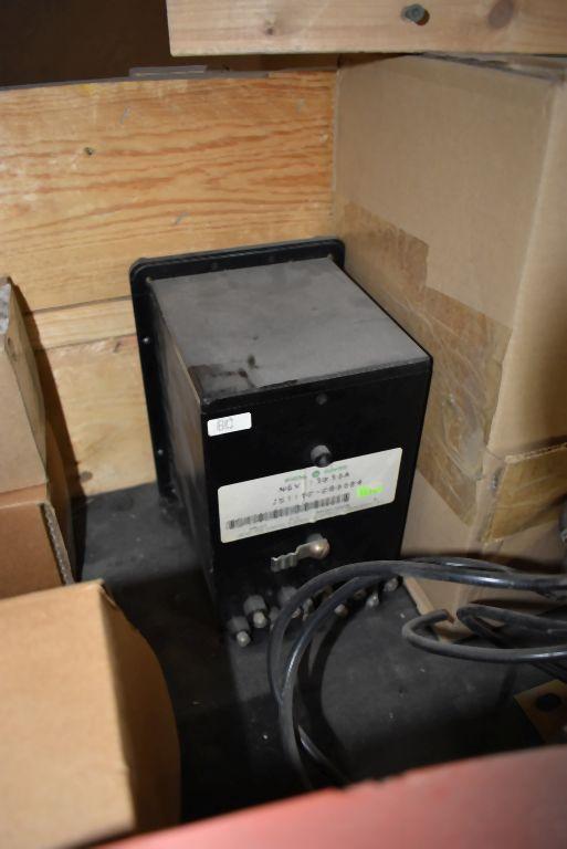 WOOD CRATE WITH ALLEN-BRADLEY CURRENT TRANSFORMERS,