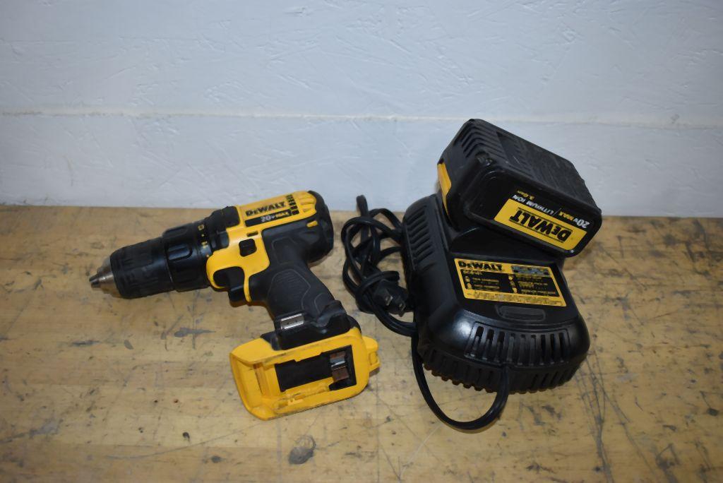 DEWALT CORDLESS DCD780 1/2" DRIL/DRIVER, 20V,