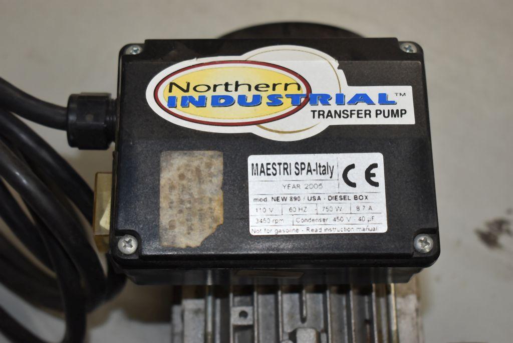 NORTHERN INDUSTRIAL TRANSFER PUMP, MODEL NEW890/ USA DIESEL BOX