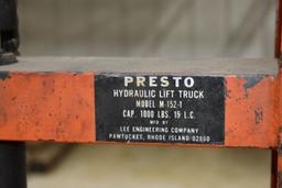 PRESTO DIE LIFT, MODEL M152-1, HYDRAULIC TYPE,