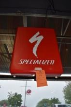 SPECIALIZED BIKE SHOP SIGN WITH INTERIOR LIGHT