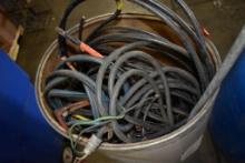 BARREL OF ASSORTED COPPER ELECTRICAL WIRE