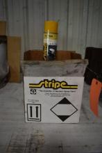 BOX WITH (12) CANS OF TRAFFIC MARKER PAINT