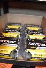 (6) 24 PACKS OF RAYOVAC ULTRA PRO AAA BATTERIES