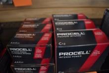 (9) BOXES OF PROCELL BATTERIES, (6) 24 COUNT BOXES AAA