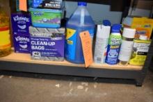 CONTENTS ON THIS SHELF, CLEANING SUPPLIES; WINDOW CLEANER,