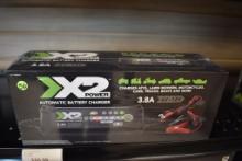 X2 POWER AUTOMATIC BATTERY CHARGER, 3.8A, 6V-12V,