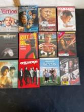 Lot of 12 DVD Movies various genres movie titles Action etc..