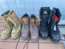 three pairs of boots - sizes 13/14