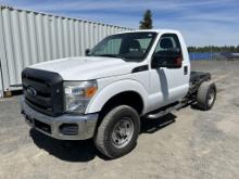 2012 Ford F350 SD 4X4 Cab and Chassis