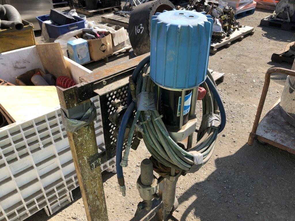 Cart Mounted Paint Sprayer.