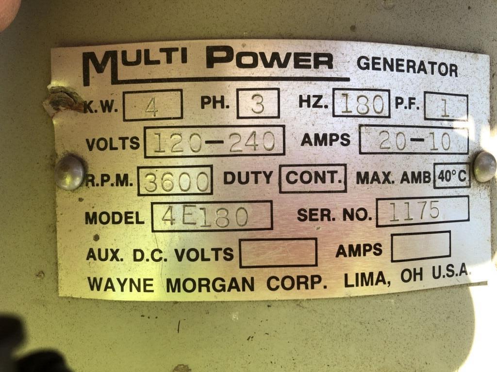 Multipower YE180 Generator,