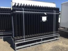 (30) Unused 7ft x 10ft Wrought Iron Fence Panels,