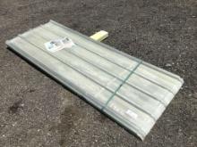 (30) Unused 35.43in x 8ft Clear Corrugated